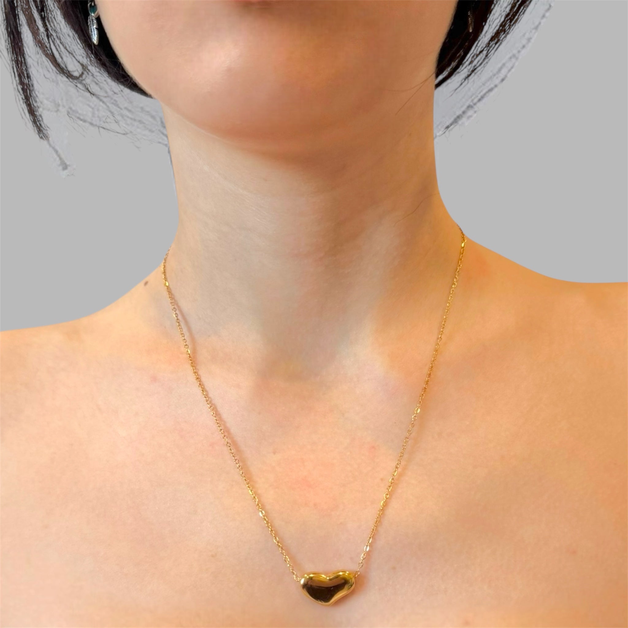 Collana cuore gold Sharifa Crystals